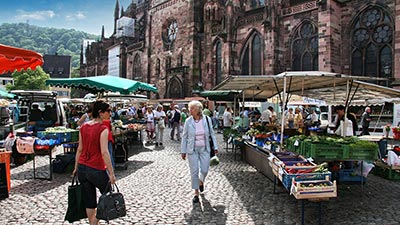 Münstermarkt in Freiburg im Breisgau